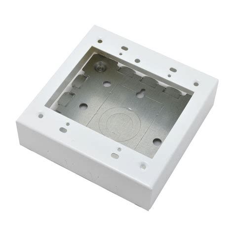 metal surface-mounted back-box|surface mounted 2 gang box.